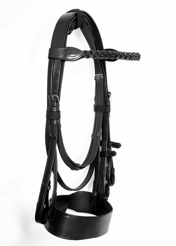 Leder hunter trense - leder, mit