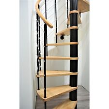 Innentreppe VENEZIA Wendeltreppe schwarz Buche 140 cm