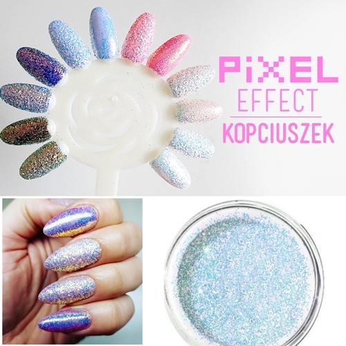 Cinderella pixeleffekt nailart - pixeleffekt,