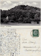 Postcard Striegau Strzegom Turm und Kreuzberg 1936