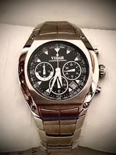 VIDAR Racer V148 Chrono  – Swiss Made – Edelstahl – 10 ATM – mit Box & Anleitung