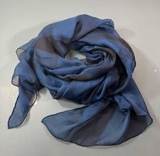 Burberry Stola Seide blau 68,9