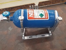 NOS Lachgas wet kit single Nozzle 50-200hp Cold Fusion Nitrous Flasche+Halter 