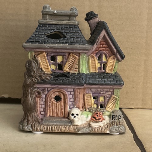 Porzellan halloween led haus - led,