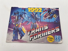 Transformers 1992 Booklet G1 Katalog Euro Exclusiv Vintage