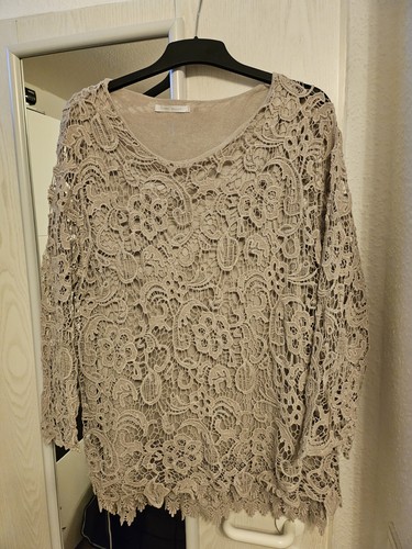 Shirt bluse spitzen pulli - shirt,