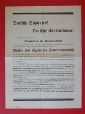 altes Flugblatt STUDENTEN