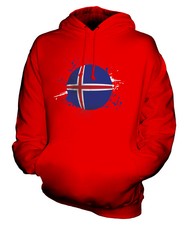 ISLAND FUßBALL UNISEX KAPUZENPULLOVER HOODIE PULLI HOODY HERREN DAMEN