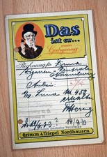 Alte Rechnung Grimm & Triepel