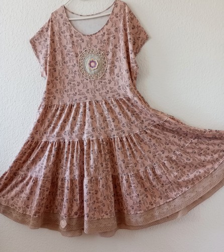 Romantisches jersey kleid - jersey, in