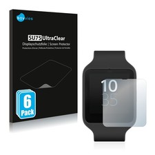 6x Folie für Sony Smartwatch 3 SWR50 Schutzfolie Displayschutz Display Klar
