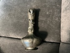 Sehr alte Vase mit Plastischer Ausführung aus Zinn