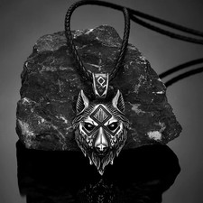 Wikinger Wolf Halskette Herren