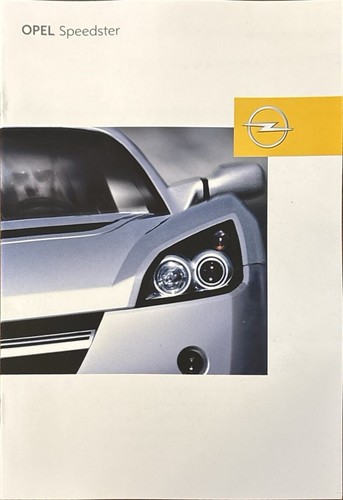 Opel speedster prospekt - opel,