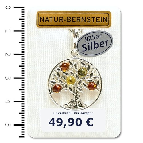 Bernstein anhänger lebensbaum - anhänger,