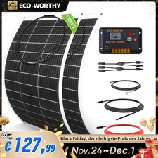 130W 260W Flexibel Solarpanel Solarmodule Kit solaranlage Mono Wohnmobil Boot RV