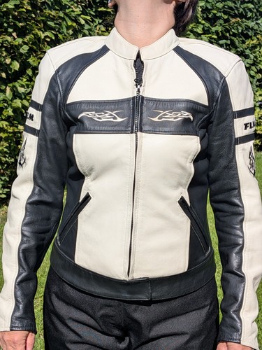 Flm damen polo lederjacke - flm,