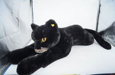 [12109] Steiff Molly Panther 0387/98 XXL Stofftier TOP ZUSTAND 80er mit patch