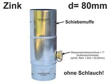 Zink Fallrohr Regensammler Eco