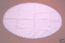 Ovale Decke Mitteldecke Läufer Spitzenborte 1a Qualität