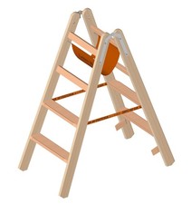 Layher 1020 Holzstehleiter mit