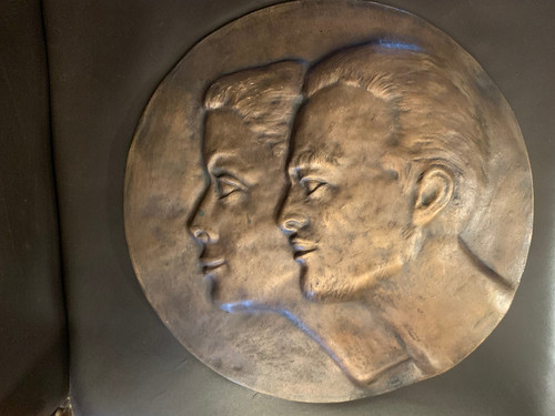 Art deco große bronze - deco,