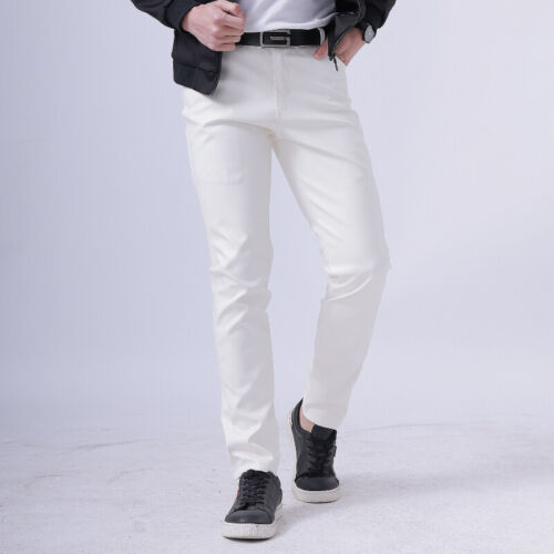 Herren kunstleder hose stretch - kunstleder,