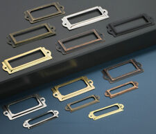 30 Stück Büroapotheke Schublade Etikettenhalter Etikettenrahmen Bronze