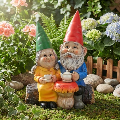 Garten zwerg paar - zwerg,