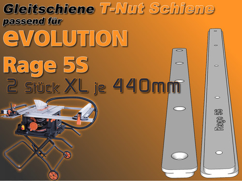 440mm nut schiene - 440mm,