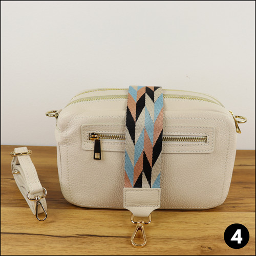Bauchtasche leder damen gold - leder,
