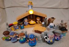 Little People Weihnachtskrippe Krippe Konvolut +weitere Figuren Fisher Price