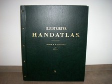 Atlas Illustirter Handatlas  Brockhaus 1863 REPRINT 2005 RIESIG 52x43 cm 289/499