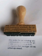 DDR Holz Stempel Büro