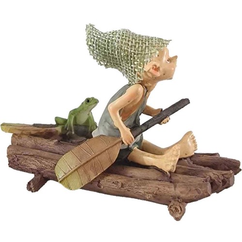 Pixie auf floß mit - floß,
