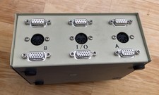 Vintage 2-Fach VGA DIN seriell maus Data Transfer KVM Switch Box