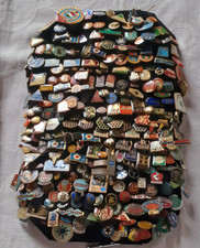 Über 100 alte Pins Anstecknadel Werbung Email Vintage Retro /60 /70 Jahre Auto