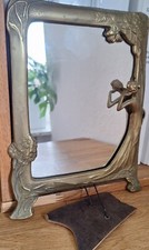 Alter Spiegel Messing Massiv