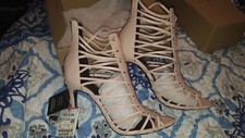 zara beige heels