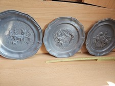 Jagd,  3 Zierteller , Jagdmotive, Forst