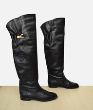 tolle Commenti Overknee Stiefel Gr. 37 Echtleder - NEU - Vintage 80er Style