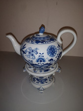 Hutschenreuther Zwiebelmuster Teekanne mit Stövchen