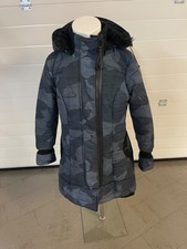 Khujo Damen Winterjacke Mantel Tarnmuster blau Größe L