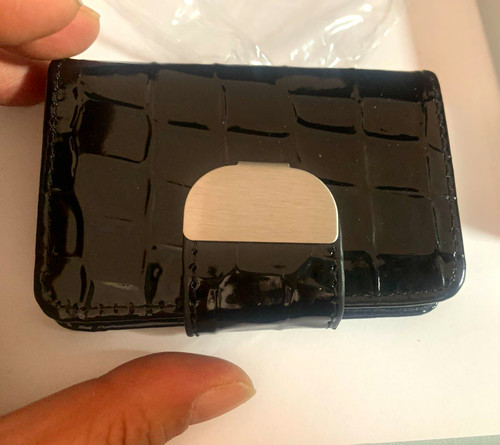 Karten etui bifold schwarz - -bifold,