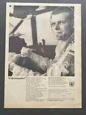 Bundeswehr Noratlas Pilot Kommandant  Original 1967 Vintage Ad Werbung Reklame