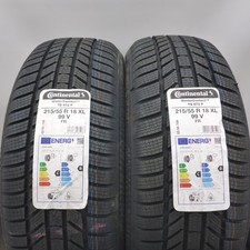 215 55 18 2x CONTINENTAL 215/55 R18 99V XL  Winterreifen 2023 VOLL WIE NEU