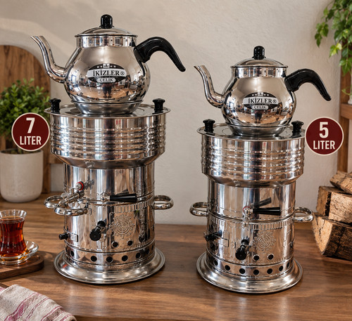 Zler edelstahl samowar - İkİzler,