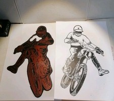 DDR MZ Motorradwerk Zschopau Klischee Druckplatte Druckstock ADMV Enduro IFA