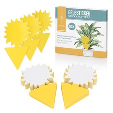 Rovar XXL Gelbsticker Set - 60x Giftfreie Gelbtafeln zur Trauermücken Bekämpfung