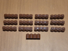 13x LEGO Bau-Stein Holzblock/Palisade (30137) - 1x4x1 - braun - gebraucht